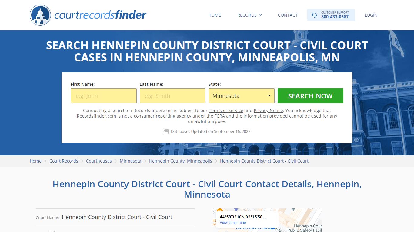 Search Hennepin County District Court - RecordsFinder